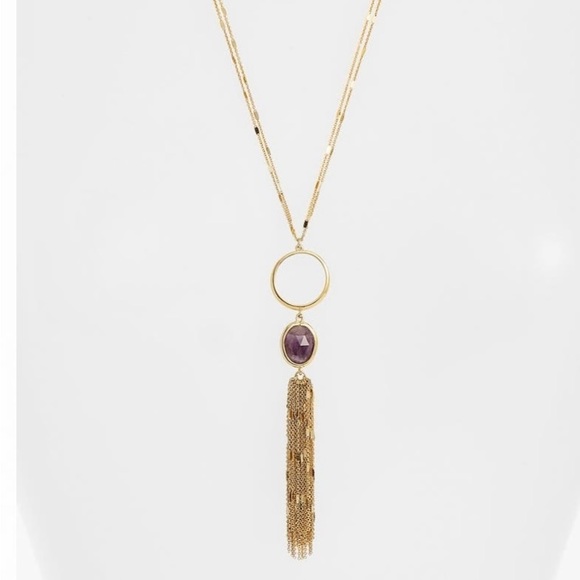 Kate Spade new york 'Cascade' Fringe Pendant Necklace and linear drop earrings - Picture 4 of 7